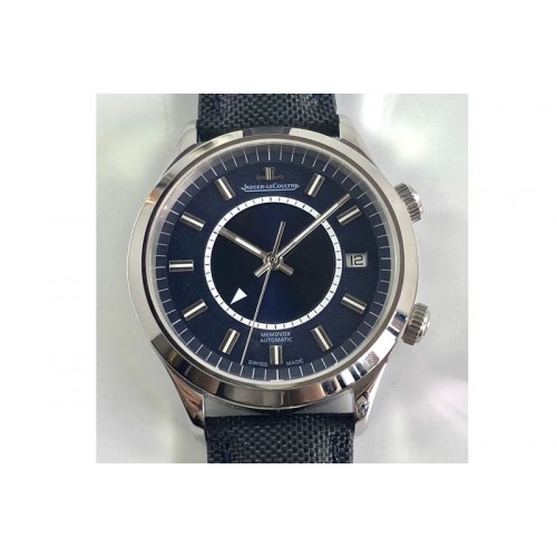 Jaeger-LeCoultre Master 1412530 40mm SS  Blue Dial Nylon Strap M9015