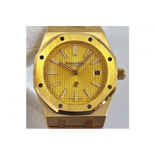 Audemars Piguet Royal Oak 39mm 15202 YG Gold Dial on SS Bracelet MIYOTA9015