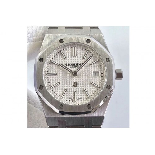 Audemars Piguet Royal Oak 39mm 15202 SS White Dial on SS Bracelet MIYOTA9015