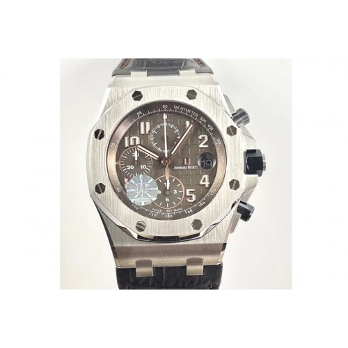 Audemars Piguet Royal Oak Offshore 2018 SIHH JF 1:1 Best Edition Havana Brown Dial on Brown Leather Strap A7750