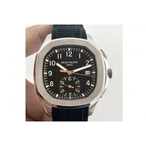 Patek Philippe Aquanaut Jumbo 5968A-001 SS/RU Black Dial A7750