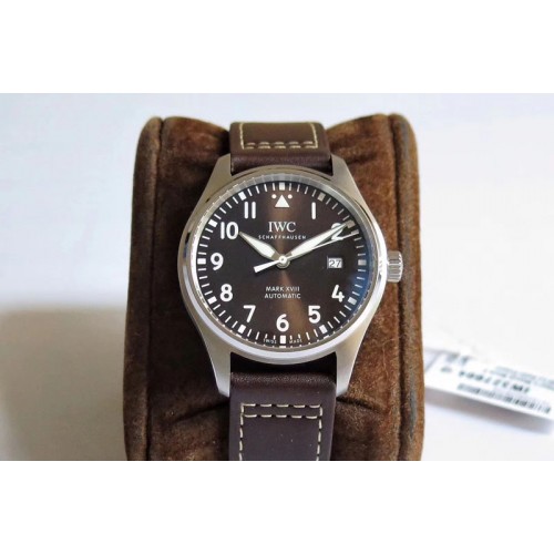 IWC MARK XVIII IW327003 SS MKS 1:1 Best Edition Brown DIAL ON Brown LEATHER STRAP MIYOTA 9015