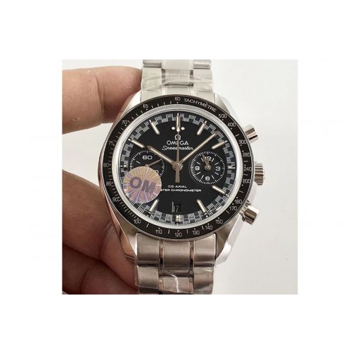 Omega SpeedMaster MoonWatch SS OMF 1:1 Best Edition White Dial Silver Handset on SS bracelet A9900