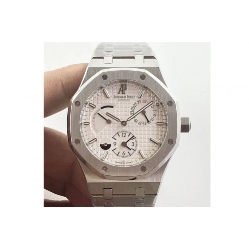 Audemars Piguet Royal Oak 41mm 26120 SS TWA Best Edition White Dial on SS Bracelet A2329