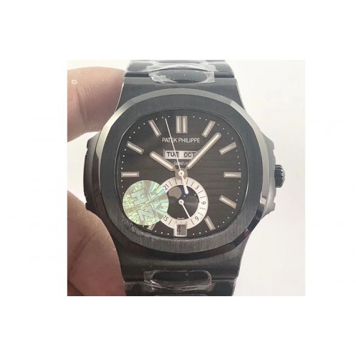 Patek Philippe Nautilus 5726 Complicated PVD Grey Textured Dial on PVD Bracelet A324
