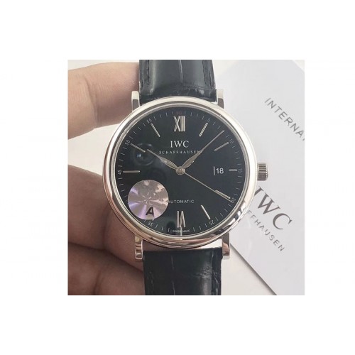 IWC Portofino Automatic Edition IW356502 R Factory Black Dial  M9015 Witch Match Card