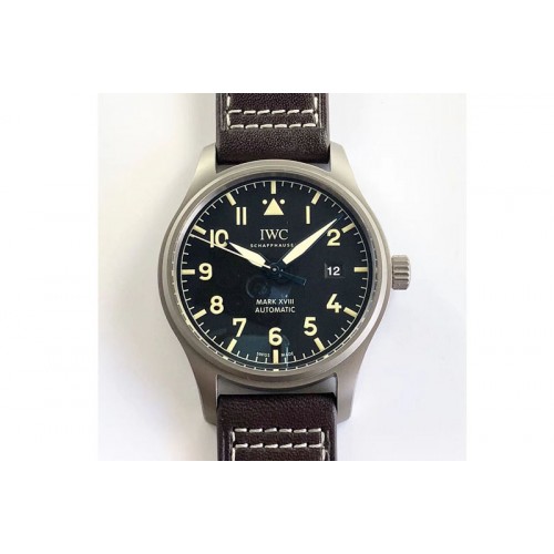IWC MARK XVIII IW327006 Ti GSF 1:1 Best Edition Brown DIAL ON Brown LEATHER STRAP A2892