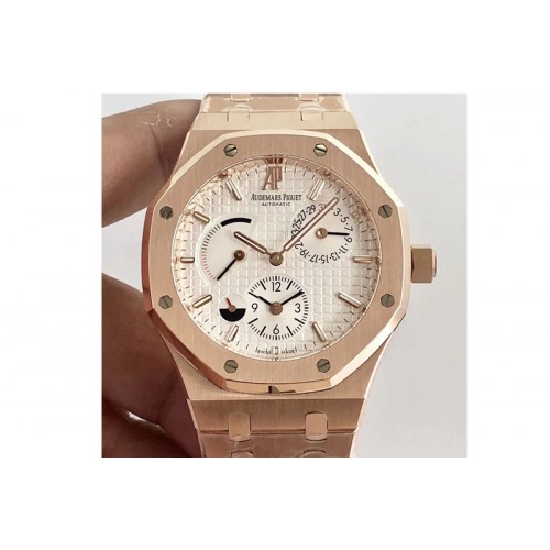 Audemars Piguet Royal Oak 41mm 26120 RG TWA Best Edition White Dial on RG Bracelet A2329