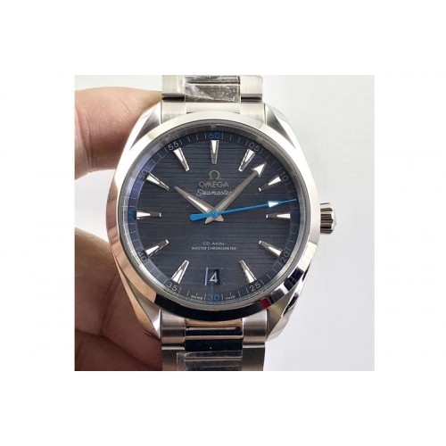Omega Aqua Terra 150M Master Chronometers VSF 1:1 Best Edition Light Blue Dial Blue Hand on SS Bracelet A8900 Super Clone (2 Str Omega Aqua Terra 150M Master Chronometers VSF 1:1 Best Edition Light Blue Dial Blue Hand on SS Bracelet A8900 Super Clone (2 Str