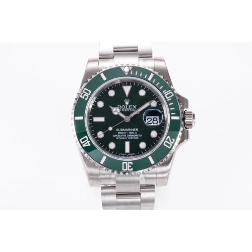Rolex Submariner 116610 LV Green Ceramic DJF 1:1 Best Edition on SS Bracelet SA3135