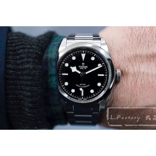 Tudor Black Bay 41mm LF 1:1 Best Edition Black Dial on SS Bracelet A2824