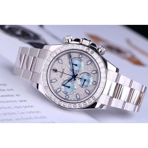 Rolex Daytona 116576TBR SS BLF Best Edition Diamond dial On SS Bracelet A4130 Rolex Daytona 116576TBR SS BLF Best Edition Diamond dial On SS Bracelet A4130