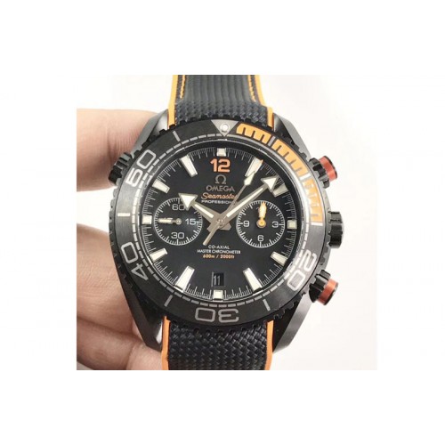 Omega Seamaster Planet Ocean 600m PVD OMF Best Edition on Orange Nylon Strap A9900