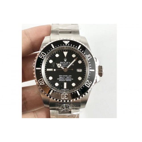 Rolex Sea-Dweller 116660 ARF 1:1 Best Edition 904L SS Case and Bracelet Black Dial SH3135 V2