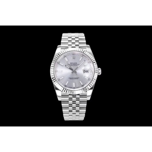 Rolex DateJust 41 126334 904L SS DJF 1:1 Best Edition Silver Dial on Jubilee Bracelet A2824 Rolex DateJust 41 126334 904L SS DJF 1:1 Best Edition Silver Dial on Jubilee Bracelet A2824
