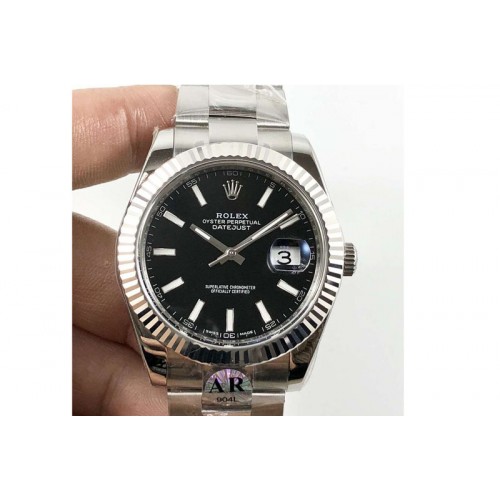 Rolex DateJust 41 126334 ARF 1:1 Best Edition 904L Steel Black Dial on Oyster Bracelet A2824 Rolex DateJust 41 126334 ARF 1:1 Best Edition 904L Steel Black Dial on Oyster Bracelet A2824