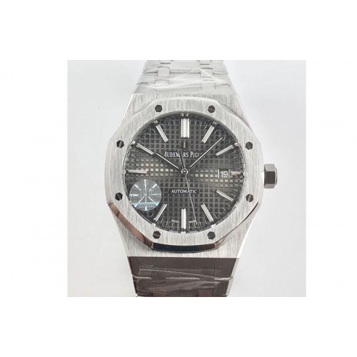 Audemars Piguet Royal Oak 41mm 15400 SS V5 JF 1:1 Best Edition Gray Textured Dial on SS Bracelet A3120