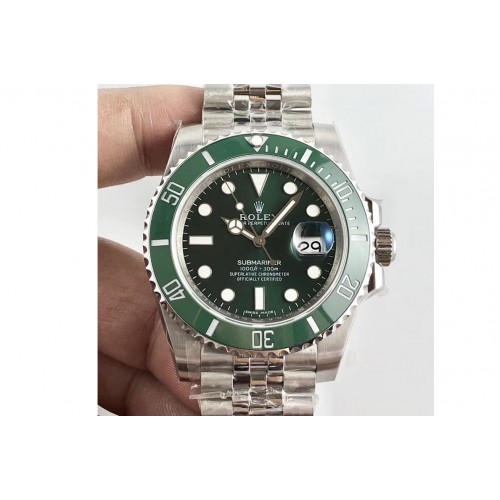 Rolex Submariner 116610 LV Green Ceramic Noob 1:1 Best Edition V9 904L SS Case Jubilee Bracelet SA3135