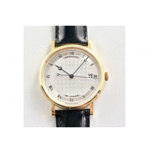 Breguet Classique Auto 5177 YG 3944 FK V3 1:1 Best Edition White Dial Numeral Markers On Black Leather A777Q Breguet Classique Auto 5177 YG 3944 FK V3 1:1 Best Edition White Dial Numeral Markers On Black Leather A777Q