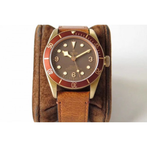 Tudor Heritage Black Bay Bronze ZF 1:1 Best Edition on Brown Leather Strap A2824