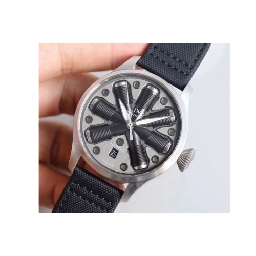 IWC Big Pilot Concept Edition SS Black Textured Dial on Black Nylon Strap MIYOTA 8215
