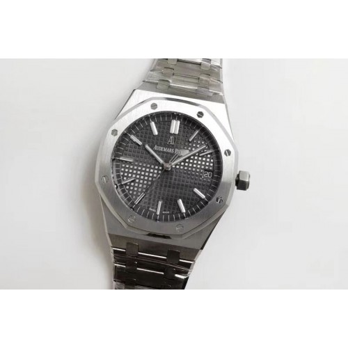 Audemars Piguet Royal Oak 41mm 15500 SS OMF Best Edition Gray Textured Dial on SS Bracelet MIYOTA 9015