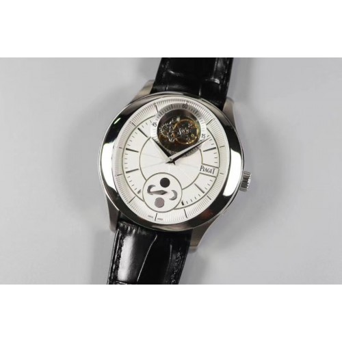 Piaget Black Tie Gouverneur Tourbillon Moonphase R8 Factory SS/LE White Dial Cal.642P