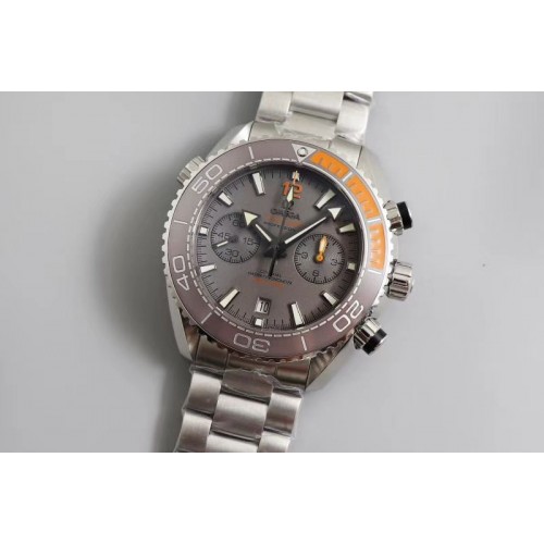 Omega Planet Ocean Master Chronometer Chrono OM Best Edtion SS Gray Dial on SS Bracelet A9900
