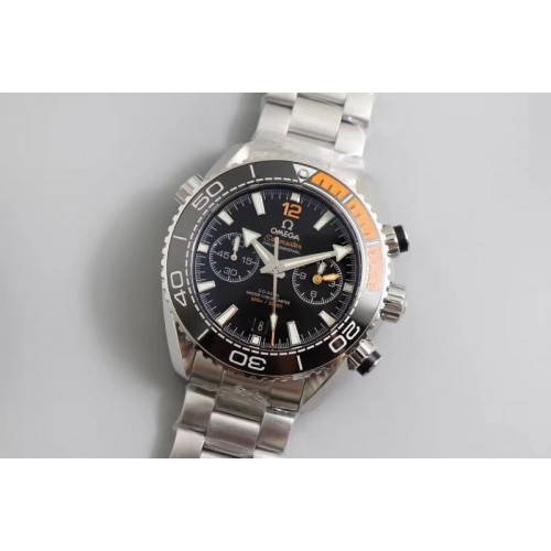 Omega Planet Ocean Master Chronometer Chrono OM Best Edtion SS Black Dial on SS Bracelet A9900