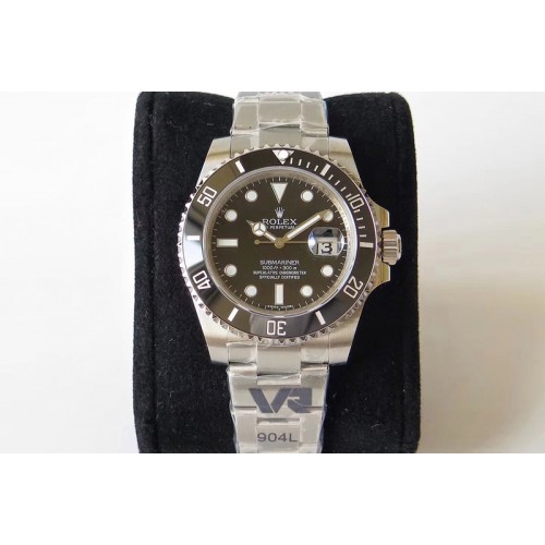 Rolex Submariner 116610 LN Black Ceramic VRF 904L 1:1 Best Edition on SS Bracelet VR3135