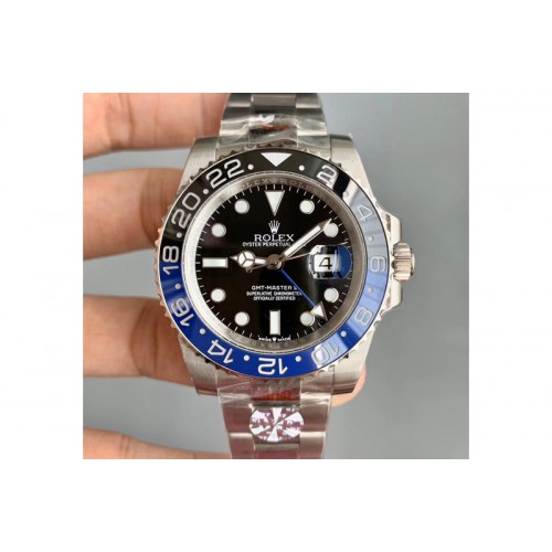 Rolex GMT-Master II 116710 BLNR Black/Blue Ceramic 904L Steel 1:1 WF Best Edition A3285