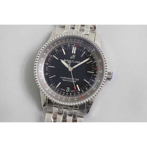 Breitling Navitimer 1 SS 38mm Kor Best Edtion Black Dial on SS Bracelet SW200