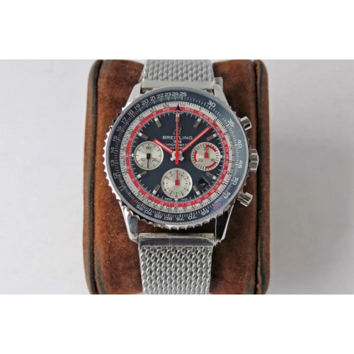 Breitling Navitimer B01 Chronograph 43 RAN AM Editioin SS AI 1:1 Blue Dial on SS Bracelet A7750