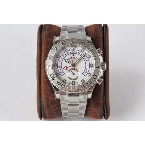 Rolex YachtMaster II 116689 SS VRF 1:1 Best Edition Whtie Dial on SS Bracelet A7750
