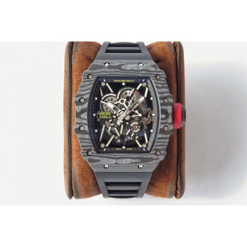 Richard Mille RM035-02 Real NTPT ZF 1:1 Best Edition Skeleton Dial on Black Rubber Strap NH05A V3