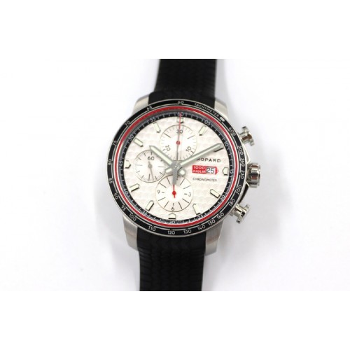 Mille Miglia 168571 SS V7F 1:1 Best Edition White Dial On Black Rubber Strap A7750 to Cal.107179