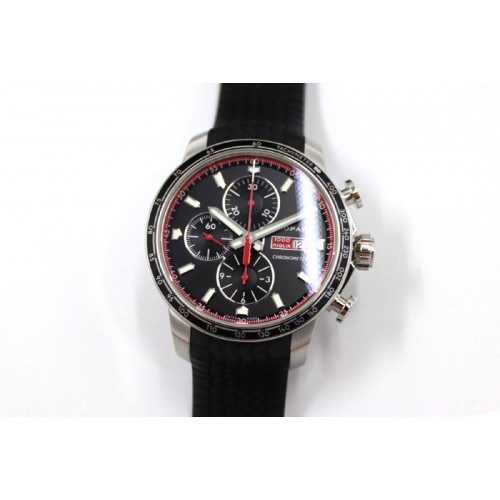 Chopard Mille Miglia 168571 SS V7F 1:1 Best Edition Black Dial On Black Rubber Strap A7750 to Cal.107179