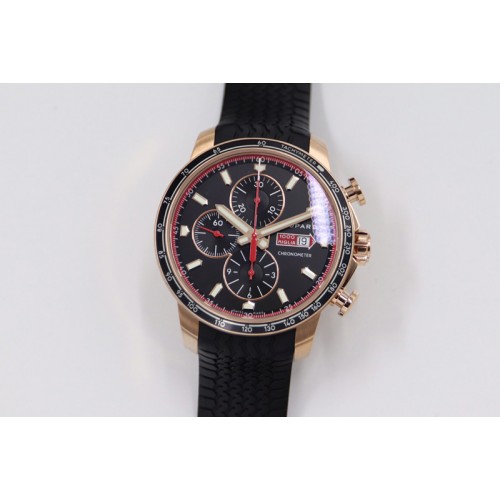 Chopard Mille Miglia 168571 RG V7F 1:1 Best Edition Black Dial On Black Rubber Strap A7750 to Cal.107179