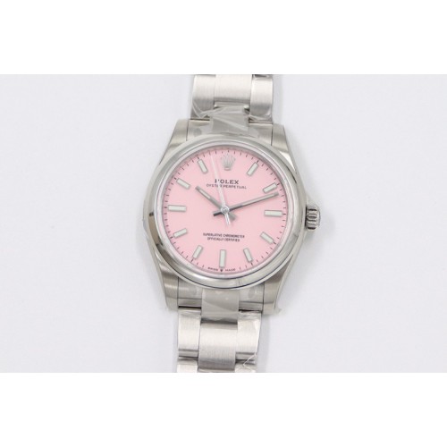 Rolex Oyster Perpetual 31mm 277200 EWF Best Edition Deep Pink Dial on SS Bracelet 6T15