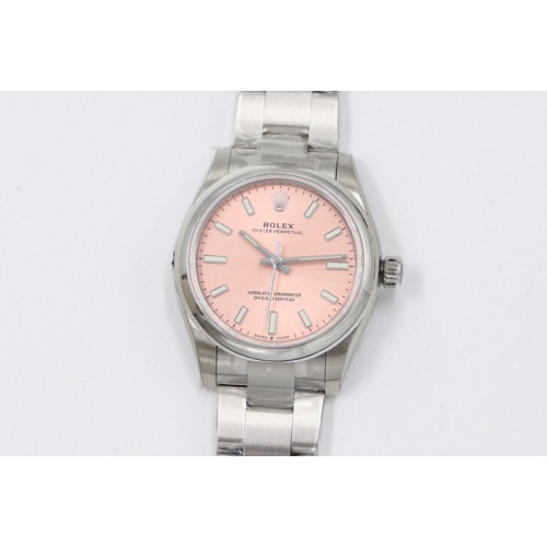 Rolex Oyster Perpetual 31mm 277200 EWF Best Edition Deep Pink Dial on SS Bracelet 6T15