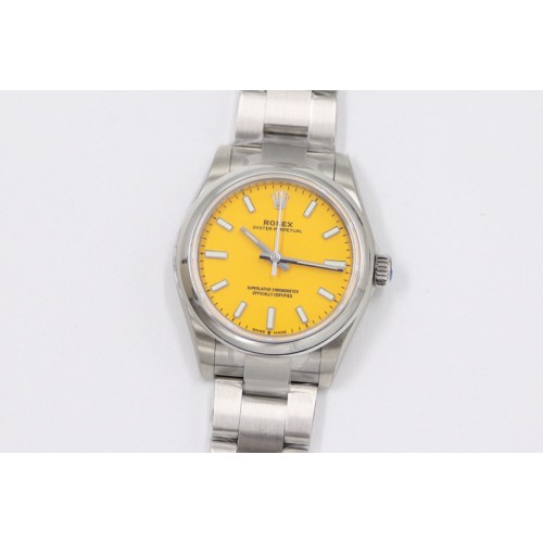 Rolex Oyster Perpetual 31mm 277200 EWF Best Edition Yellow Dial on SS Bracelet 6T15