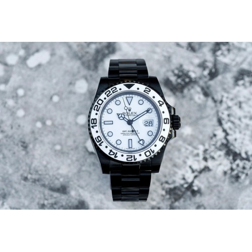 Rolex GMT-Master II 116710 DLC White Ceramic 904L Steel VRF 1:1 Best Edition White Dial SA3186 CHS V2 Rolex GMT-Master II 116710 DLC White Ceramic 904L Steel VRF 1:1 Best Edition White Dial SA3186 CHS V2