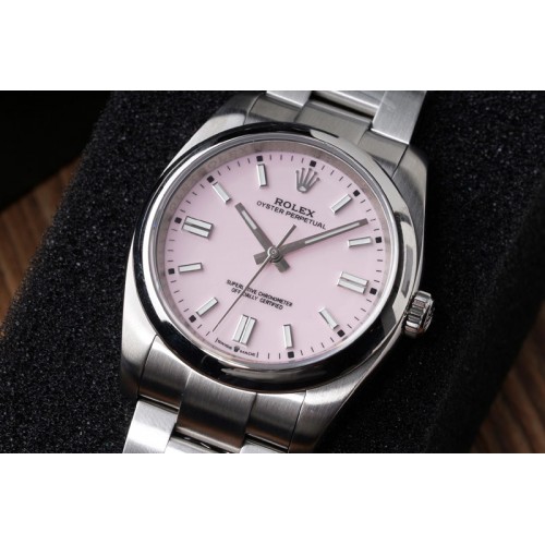 Rolex Oyster Perpetual 126000 36mm KRF 1:1 Best Edition 904L Steel Pink Dial A2824