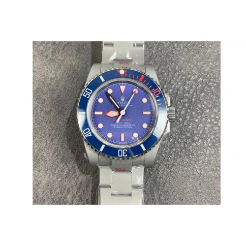 Rolex The Rough Matt Diver Sandblast SS GMF Best Edition Blue Dial on SS Bracelet SA3130