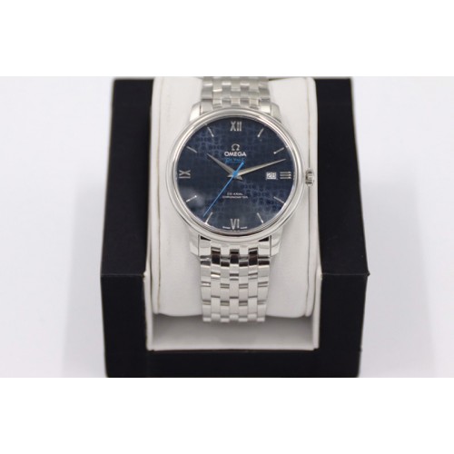 Omega De Ville Prestige Orbis Collection V8F 1:1 Best Edition Blue Dial on SS Bracelet A2892