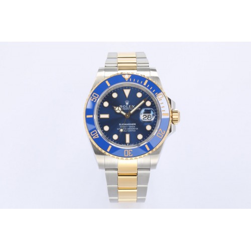Rolex Submariner 41mm 126613 LB Blue Ceramic Two Tone EW 1:1 Best Edition A3235