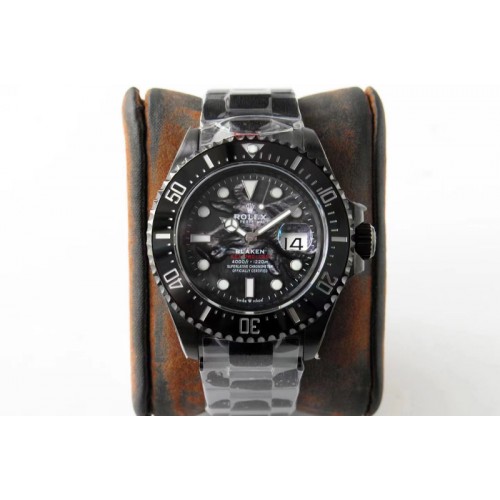 Rolex Sea-Dweller 126600 Blaken Rof 1:1 Best Edition DLC Case and Bracelet A2824