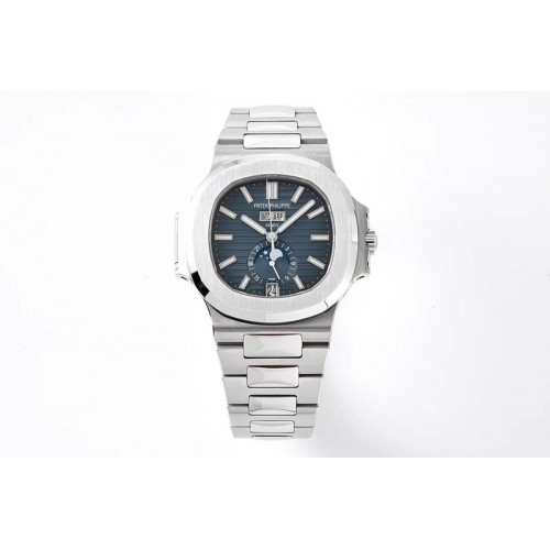 Patek Philippe Nautilus 5726 Full Function SS PPF 1:1 Best Edition Blue Dial on SS Bracelet A324