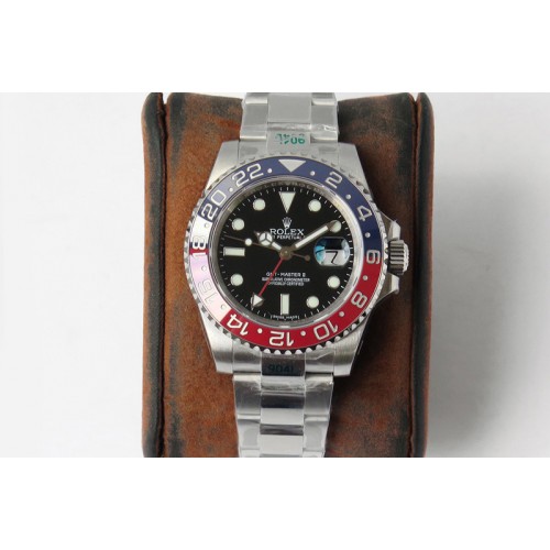 Rolex GMT Master II 126719 BLRO Black Dial 904L SS GSF Best Edition on Bracelet  A3186