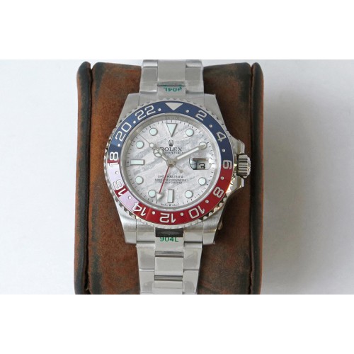 Rolex GMT Master II 126719 BLRO Meteorite 904L SS GSF Best Edition on Bracelet  A3186